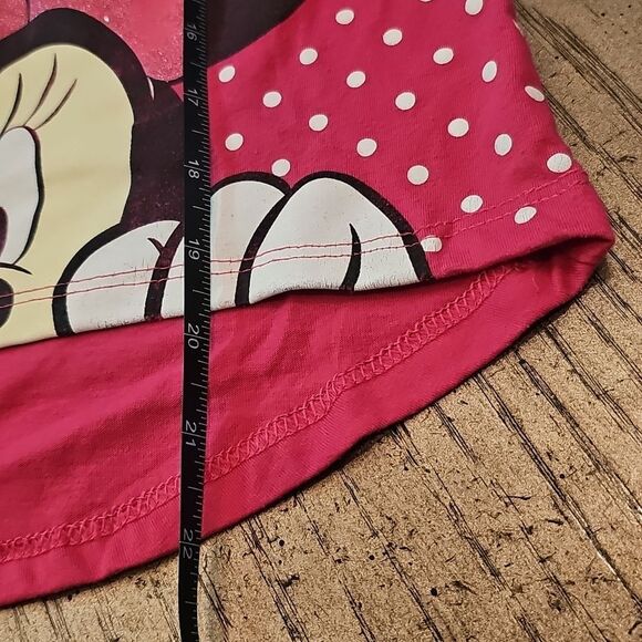 Disney Minnie Mouse Long Sleeve Pj Top Size M - Picture 7 of 9